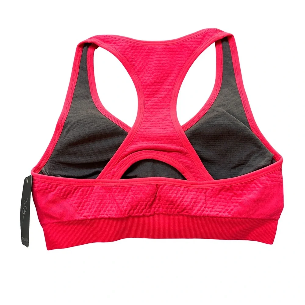 ❗️END OF YEAR SALE NWT Coral Red High Impact Sports Bra with Removable Cups S/M - Picture 6 of 10